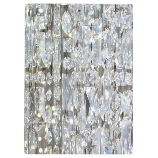 Glitzy Glittery Crystal Klemmbrett (Rückseite)