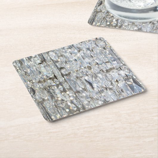 Glitzy Glittery Crystal Rechteckiger Pappuntersetzer (angewinkelt)