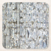 Glitzy Glittery Crystal Rechteckiger Pappuntersetzer (Vorderseite)