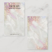 Glitzy-Glitzer-Kette und -Speicherkarte Visitenkarte (Vorne/Hinten)