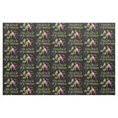 GLITZY GOLD 50. BIRTHDAY DIVA DESIGN STOFF (Fat Quarter (45,7 x 55,9 cm))