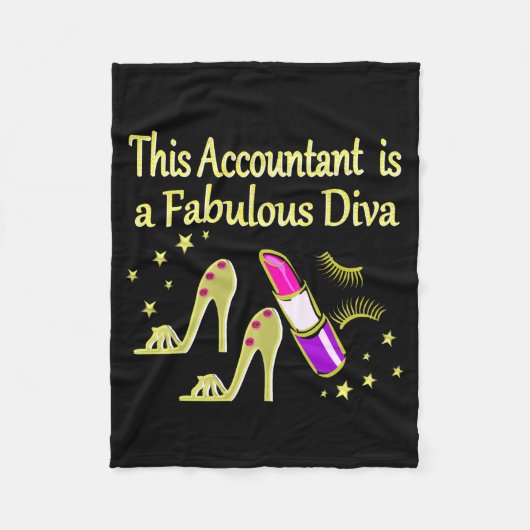 GLITZY GOLD ACCOUNTANT DESIGN FLEECEDECKE (Vorderseite)