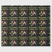 GLITZY GOLD ACCOUNTANT DESIGN GESCHENKPAPIER (Flach)