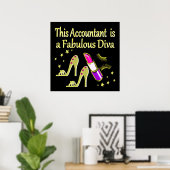 GLITZY GOLD ACCOUNTANT DESIGN POSTER (Heimbüro)