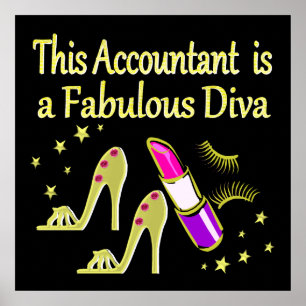 GLITZY GOLD ACCOUNTANT DESIGN POSTER