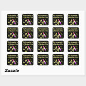 GLITZY GOLD ACCOUNTANT DESIGN QUADRATISCHER AUFKLEBER (Blatt)