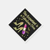 GLITZY GOLD ACCOUNTANT DESIGN SERVIETTE (Ecke)