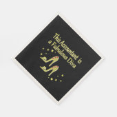 GLITZY GOLD ACCOUNTANT DIVA DESIGN SERVIETTE (Ecke)