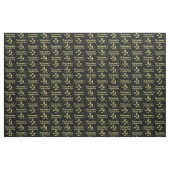 GLITZY GOLD ACCOUNTANT DIVA DESIGN STOFF (Yard (91,4 cm))