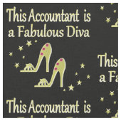 GLITZY GOLD ACCOUNTANT DIVA DESIGN STOFF (Nahaufnahme)