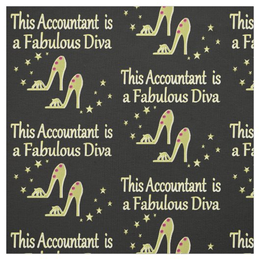 GLITZY GOLD ACCOUNTANT DIVA DESIGN STOFF (Muster)