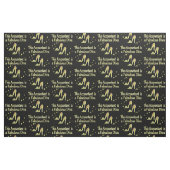GLITZY GOLD ACCOUNTANT DIVA DESIGN STOFF (Fat Quarter (45,7 x 55,9 cm))