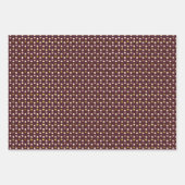 Glitzy Gold Glam Burgundy Dots Geschenkpapier Set (Vorderseite 2)