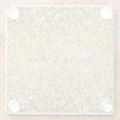 Glitzy Gold Glam Glitzer Sparkle      Glasuntersetzer (Rückseite)