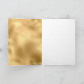 Glitzy Gold Glam Glitzer Sparkle Karte (Innenseite)