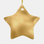 Glitzy Gold Glam Glitzer Sparkle Keramik Ornament (Hinten)