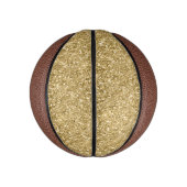 Glitzy Gold Glam Glitzer Sparkle      Mini Basketball (Vertikal)