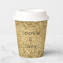 Glitzy Gold Glam Glitzer Sparkle