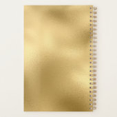 Glitzy Gold Glam Glitzer Sparkle        Planer (Rückseite)