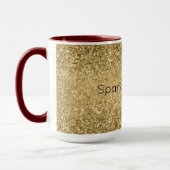 Glitzy Gold Glam Glitzer Sparkle     Tasse (Links)