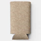 Glitzy Gold Glitter Selters Dosenkühler (Rückseite)