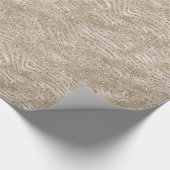 Glitzy Gold Zebra Print Geschenkpapier (Ecke)