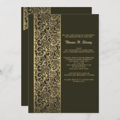 Glitzy Graduate Abschluss Einladung (Vorne/Hinten)