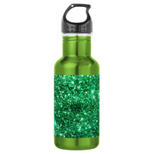 Glitzy Green Glitzer Edelstahlflasche