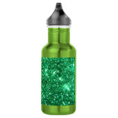 Glitzy Green Glitzer Edelstahlflasche (Rechts)