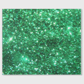 Glitzy Green Glitzer Geschenkpapier (Flach)