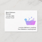 Glitzy Med Wellness-Center Beauty Business Cards Visitenkarte (Rückseite)