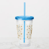 Glitzy Mermaid Blue Gold Sparkone Glitzer Acryltrinkbecher (Rechts)