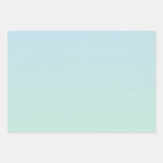 Glitzy Mermaid Blue Gold Sparkone Glitzer Geschenkpapier Set (Vorderseite 3)