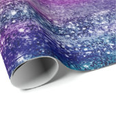 Glitzy Minimalismus | Holographic Iridescent Ombre Geschenkpapier (Rolleneckpunkt)