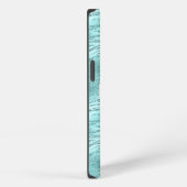 Glitzy Mint Zebra Print iPhone Hülle (Rechte Seite)