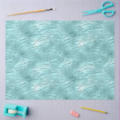 Glitzy Mint Zebra Print Seidenpapier (Basteln)