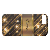 Glitzy Monogram Sparkling Case-Mate iPhone Hülle (Rückseite (Horizontal))