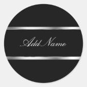 Glitzy Monogram Sticker Labels (Vorderseite)
