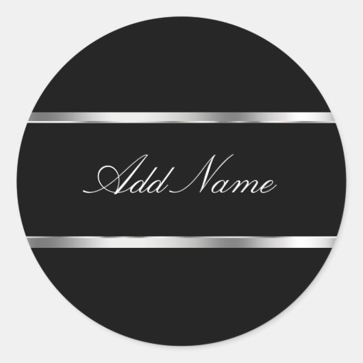 Glitzy Monogram Sticker Labels (Vorderseite)
