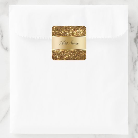 Glitzy Monogram Sticker Labels (Tasche)