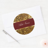 Glitzy Monogram Sticker Labels (Umschlag)