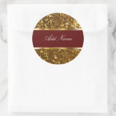 Glitzy Monogram Sticker Labels (Tasche)