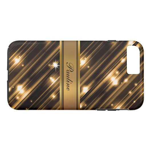 Glitzy Monogram Style Case-Mate iPhone Hülle (Rückseite (Horizontal))