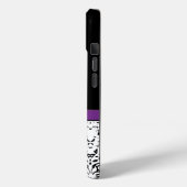 Glitzy Monogram Trendy Kristall Damask Case-Mate iPhone Hülle (Rückseite / Links)