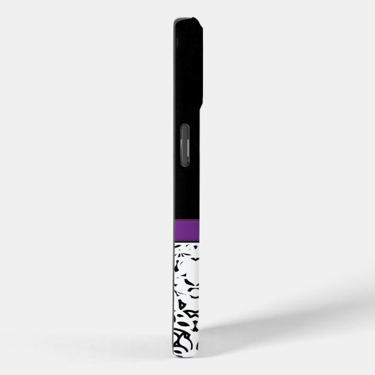 Glitzy Monogram Trendy Kristall Damask Case-Mate iPhone Hülle (Rückseite / Rechts)