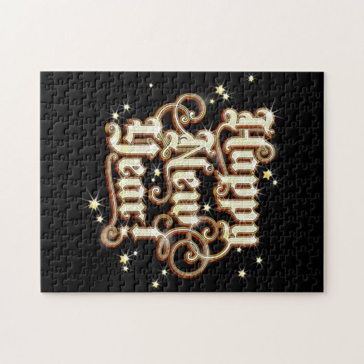 Glitzy neues Jahr Puzzle (Horizontal)