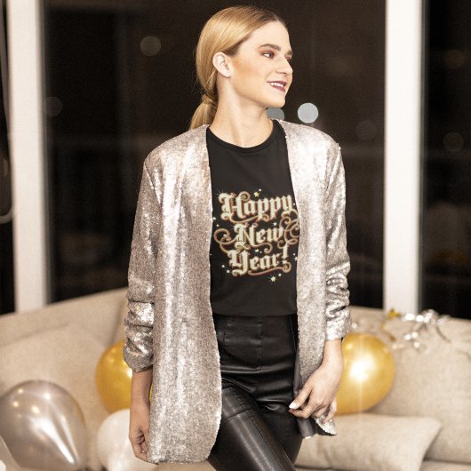 Glitzy New Year Long Sleeve T - Shirt