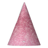 Glitzy Pink Glam Sparkle Geburtstag Partyhütchen (Links)
