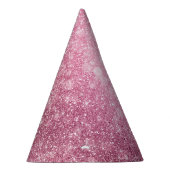 Glitzy Pink Glam Sparkle Geburtstag Partyhütchen (Rechts)