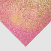 Glitzy Pink Gold Sparkle Shine Seidenpapier (Detail)